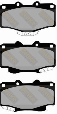 BRAKE ENGINEERING pa844 -  Комплект тормозных колодок, дисковый тормоз